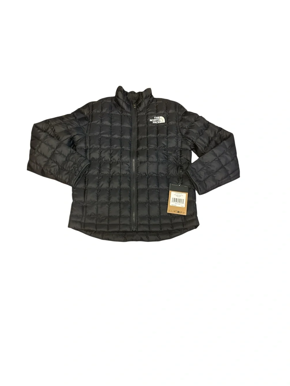 NWT The North Face Grey Thermoball Jacket with White Tag Detail